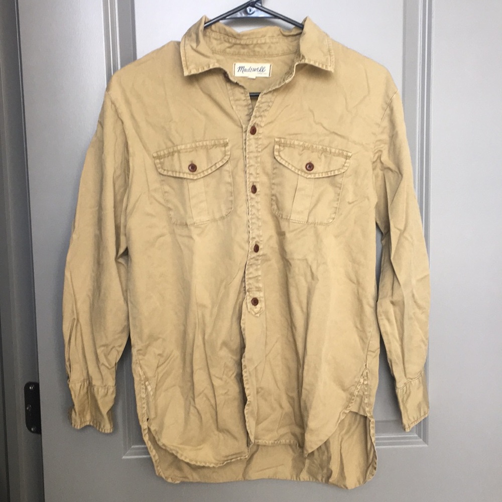 3/4 madewell button down